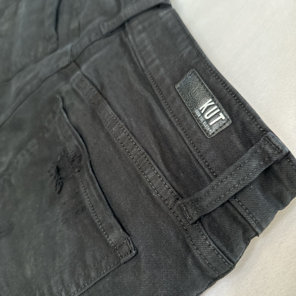 KUT FROM THE KLOTH Women’s Black Wash Jean Shorts Size 6 KUT #summer